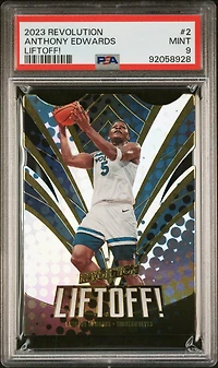 2023 Panini Revolution Liftoff! 2 Anthony Edwards PSA 9