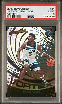 2023 Panini Revolution Vortex 34 Anthony Edwards PSA 9