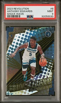 2023 Panini Revolution Shock Wave 8 Anthony Edwards PSA 9