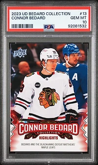 2023 Upper Deck Connor Bedard Collection 13 Connor Bedard PSA 10