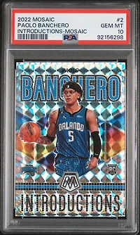 2022 Panini Mosaic Introductions 2 Paolo Banchero Mosaic PSA 10