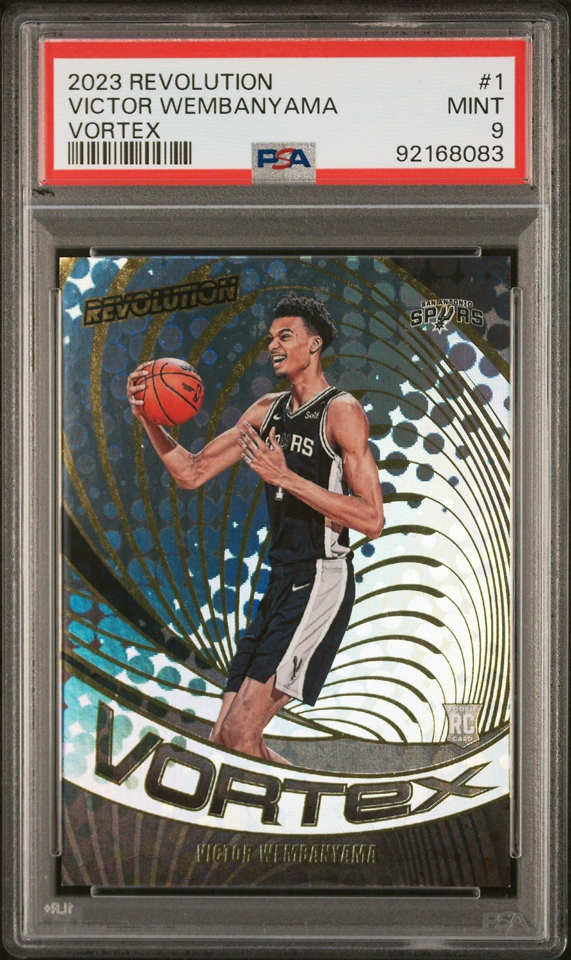 2023 Panini Revolution Vortex 1 Victor Wembanyama PSA 9