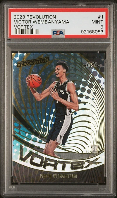 2023 Panini Revolution Vortex 1 Victor Wembanyama PSA 9