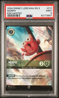 2024 Disney Lorcana En 3-into The Inklands 211 Morph PSA 9
