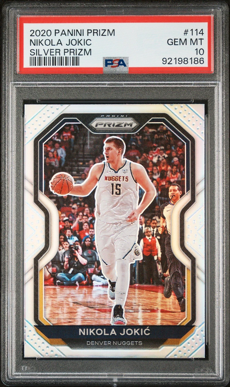 2020 Panini Prizm 114 Nikola Jokic Silver Prizm PSA 10