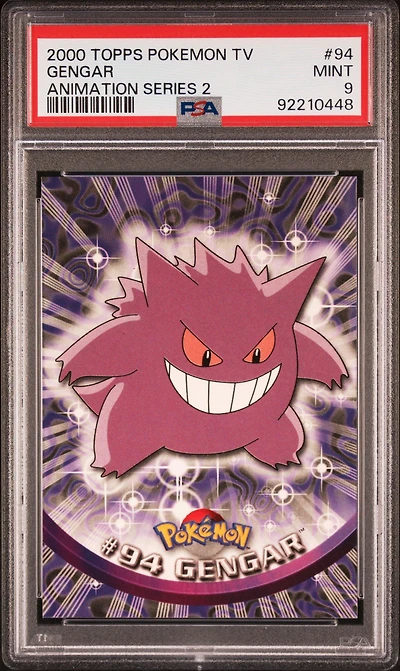 2000 Topps Pokemon Tv Animation Series 2 94 Gengar PSA 9