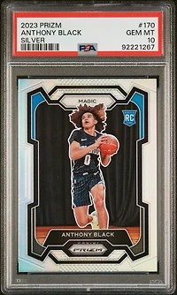 2023 Panini Prizm 170 Anthony Black Silver Prizm PSA 10