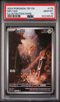 2024 Pokemon Tef En-temporal Forces 179 Meltan Illustration Rare PSA 10
