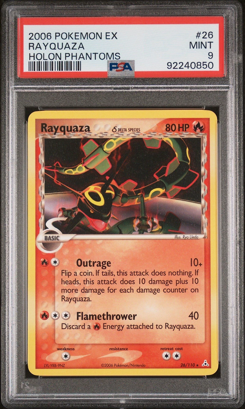 2006 Pokemon Ex Holon Phantoms 26 Rayquaza PSA 9