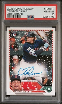 2023 Topps Holiday Autographs Hactc Triston Casas PSA 10