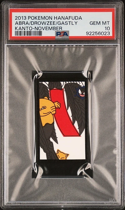 2013 Pokemon Hanafuda Kanto Abra/gastly/drowzee November PSA 10