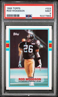 1989 Topps 323 Rod Woodson PSA 9