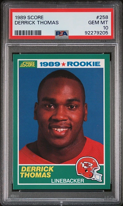 1989 Score 258 Derrick Thomas PSA 10