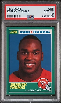 1989 Score 258 Derrick Thomas PSA 10