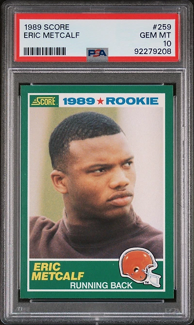 1989 Score 259 Eric Metcalf PSA 10