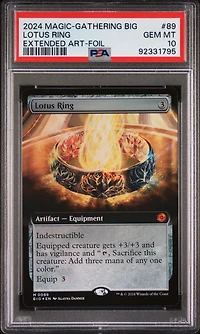 2024 Magic The Gathering The Big Score 89 Lotus Ring PSA 10