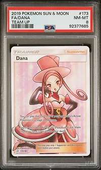 2019 Pokemon Sun & Moon Team Up 173 Fa/dana PSA 8