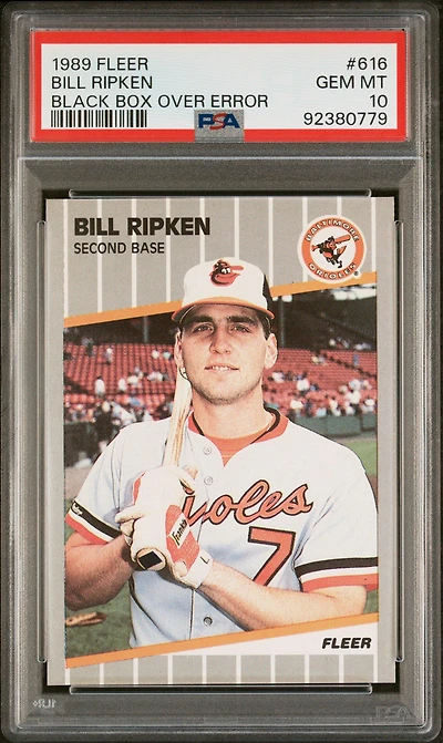 1989 Fleer 616 Bill Ripken PSA 10