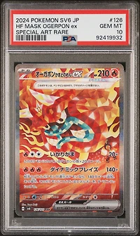2024 Pokemon Japanese Sv6-transformation Mask 126 Hearthflame Mask Ogerpon Ex Special Art Rare PSA 10