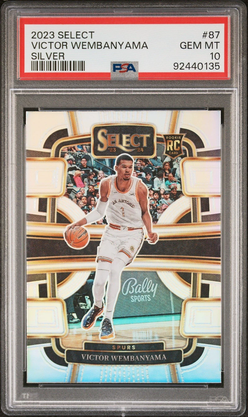 2023 Panini Select Victor Wembanyama Silver Prizm PSA