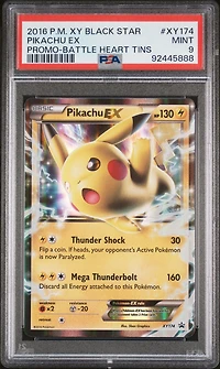2016 Pokemon Xy Black Star Promo Xy174 Pikachu Ex PSA 9