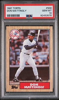 1987 Topps 500 Don Mattingly PSA 10