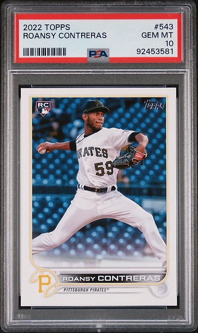 2022 Topps 543 Roansy Contreras PSA 10