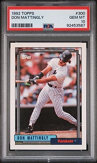 1992 Topps 300 Don Mattingly PSA 10