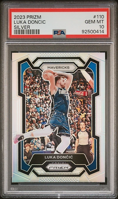 2023 Panini Prizm 110 Luka Doncic Silver Prizm PSA 10