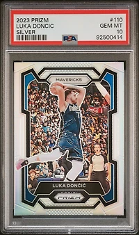 2023 Panini Prizm 110 Luka Doncic Silver Prizm PSA 10