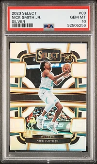 2023 Panini Select 89 Nick Smith Jr. Silver Prizm PSA 10