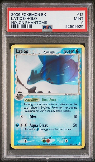 2006 Pokemon Ex Holon Phantoms 12 Latios-holo PSA 9
