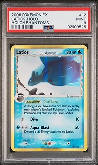 2006 Pokemon Ex Holon Phantoms 12 Latios-holo PSA 9