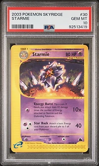 2003 Pokemon Skyridge 30 Starmie PSA 10