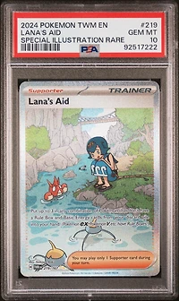 2024 Pokemon Twm En-twilight Masquerade 219 Lana's Aid Special Illustration Rare PSA