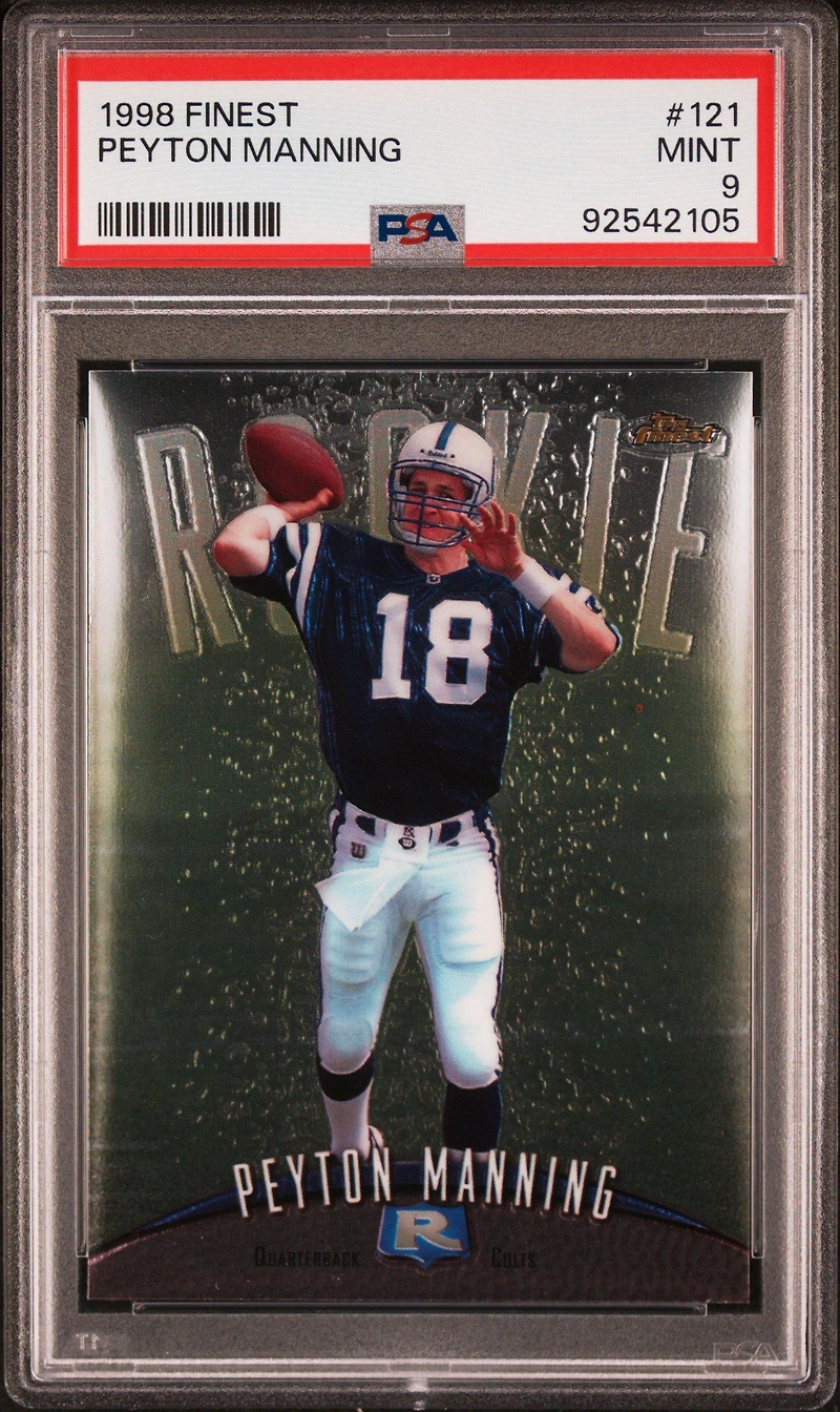 1998 Finest 121 Peyton Manning PSA 9