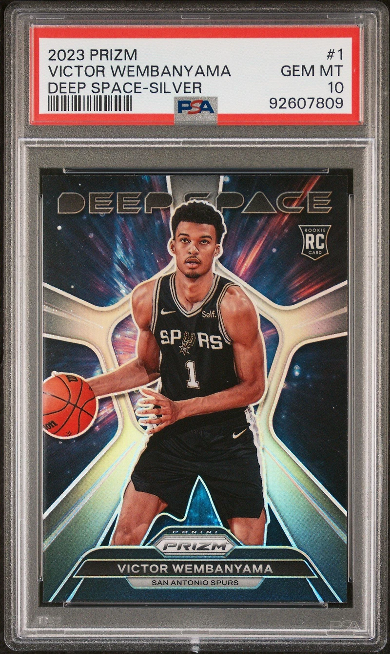 2023 Panini Prizm Deep Space 1 Victor Wembanyama Silver PSA 10