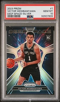 2023 Panini Prizm Deep Space 1 Victor Wembanyama Silver PSA 10