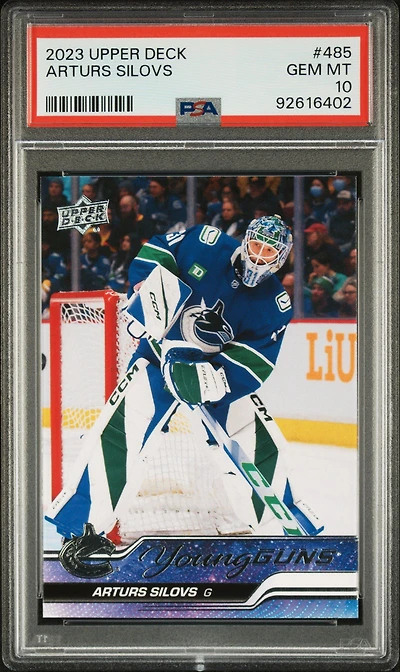 2023 Upper Deck 485 Arturs Silovs PSA 10