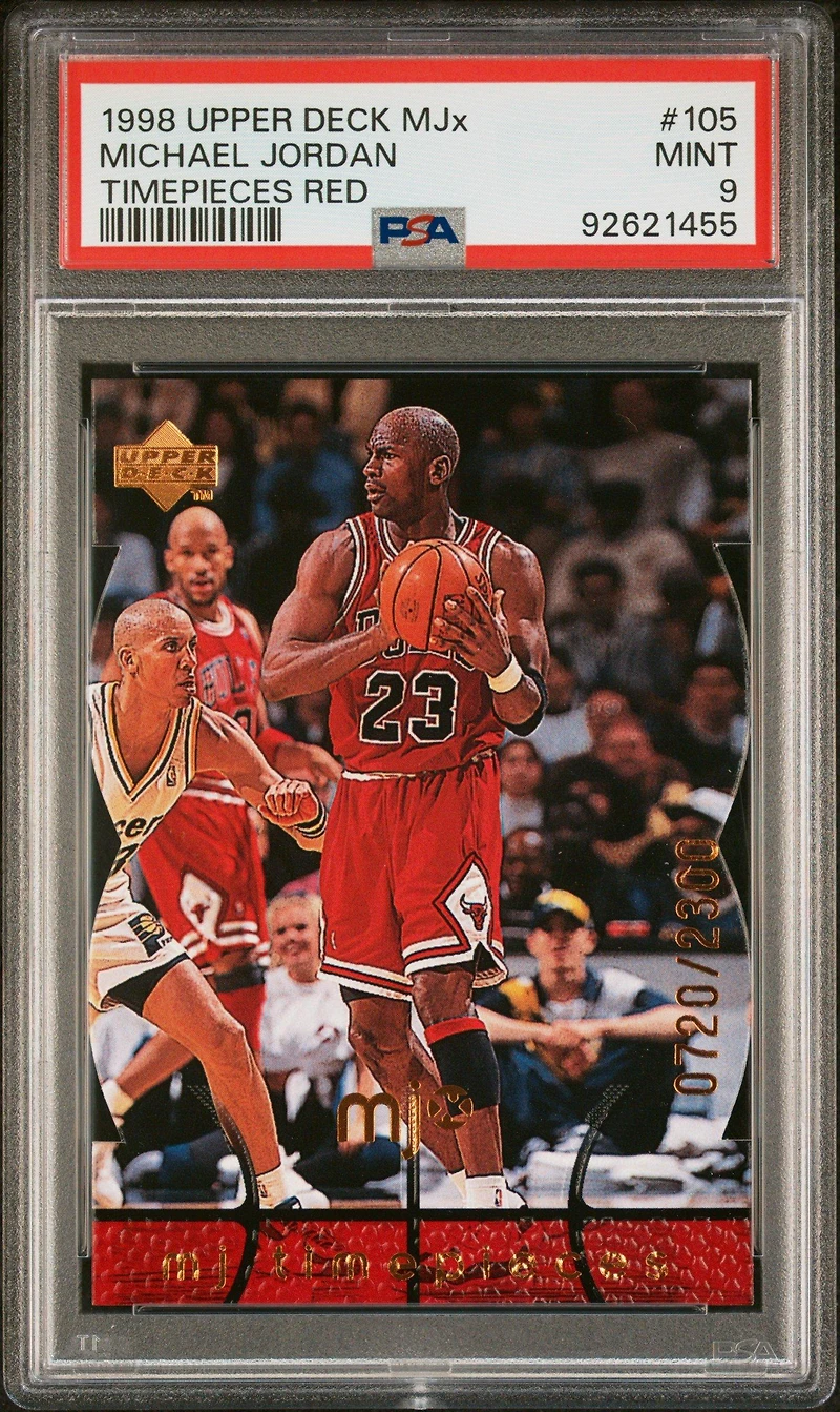 1998 Upper Deck Mjx 105 Michael Jordan Timepieces Red PSA 9