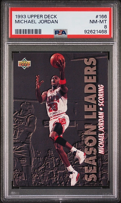 1993 Upper Deck 166 Michael Jordan PSA 8