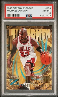 1996 Skybox Z-force 179 Michael Jordan PSA 8