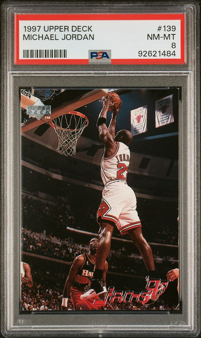 1997 Upper Deck 139 Michael Jordan PSA 8