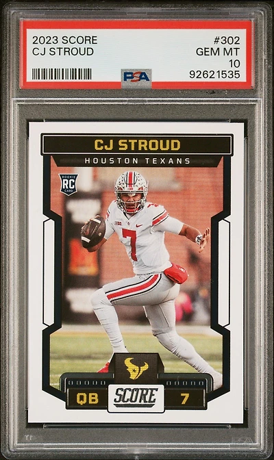2023 Panini Score 302 Cj Stroud PSA 10
