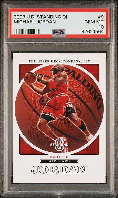 2003 Upper Deck Standing O! 9 Michael Jordan PSA 10