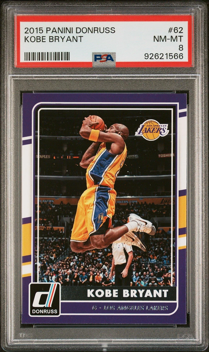 2015 Panini Donruss 62 Kobe Bryant PSA 8