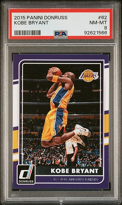 2015 Panini Donruss 62 Kobe Bryant PSA 8