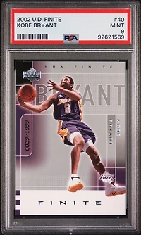 2002 Upper Deck Finite 40 Kobe Bryant PSA 9
