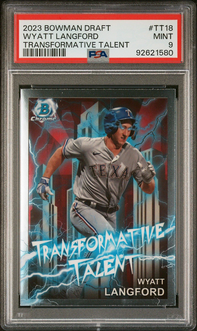 2023 Bowman Draft Transformative Talent Tt18 Wyatt Langford PSA 9