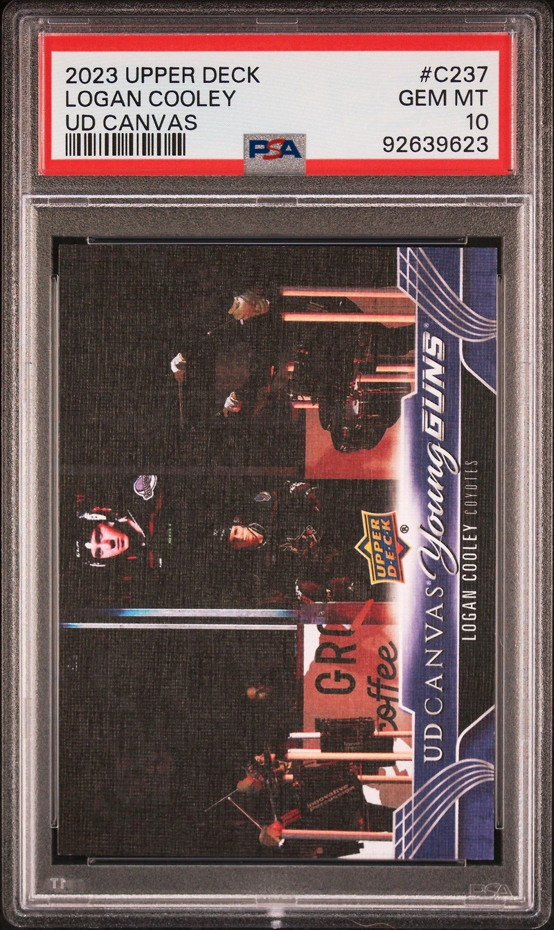 2023 Upper Deck Ud Canvas C237 Logan Cooley PSA 10